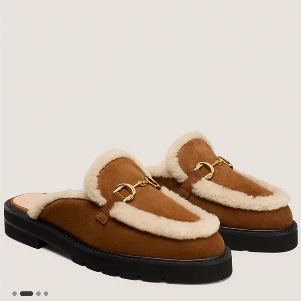 Stuart Weitzman Shearling Mule - Picture 2 of 11